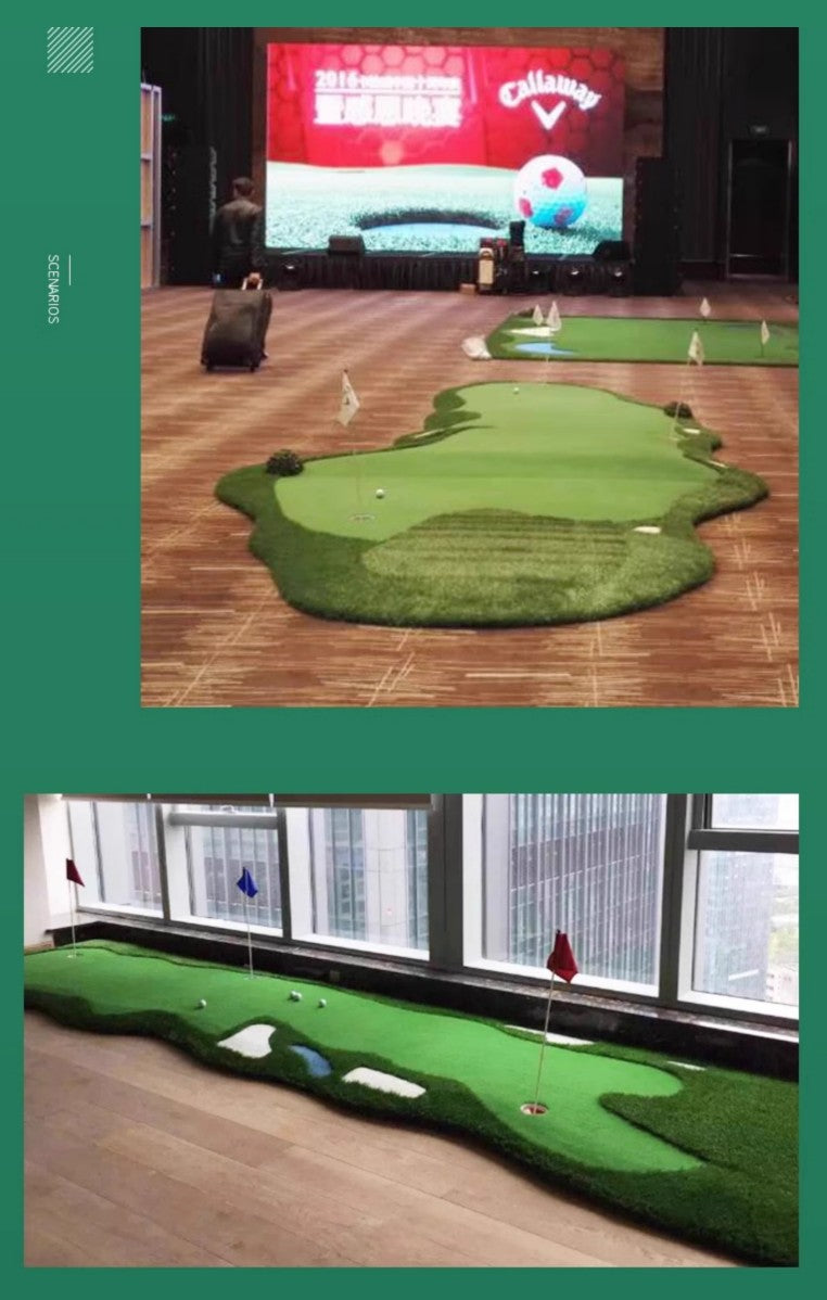Golf putter indoor outdoor mini golf simulation office practice blanket home putting green