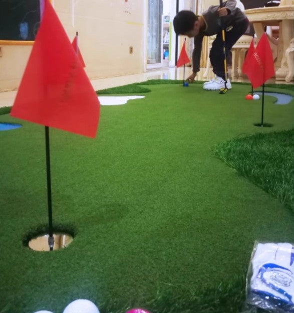 Golf putter indoor outdoor mini golf simulation office practice blanket home putting green