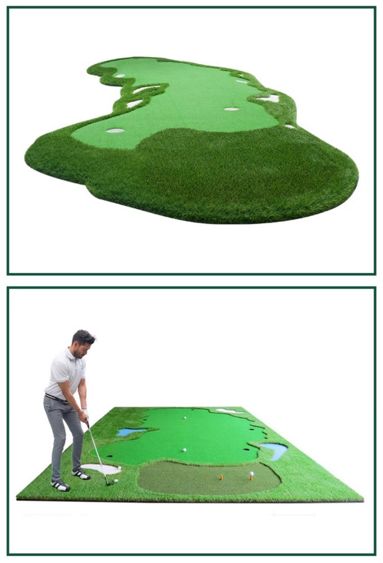 Golf putter indoor outdoor mini golf simulation office practice blanket home putting green