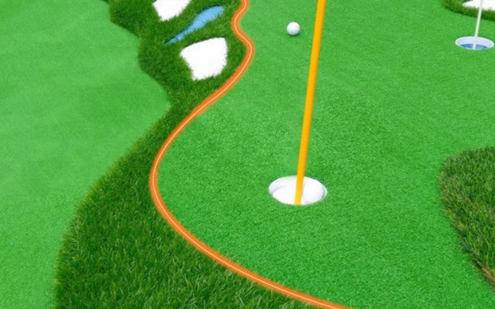 Golf putter indoor outdoor mini golf simulation office practice blanket home putting green