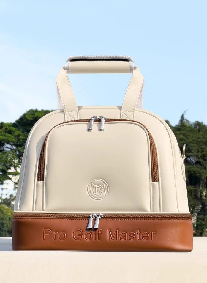 Golf Clothing Bag Women's Double Layer Clothes Bag Individual Shoe Bag Lightweight Waterproof Travel Tote Bag
