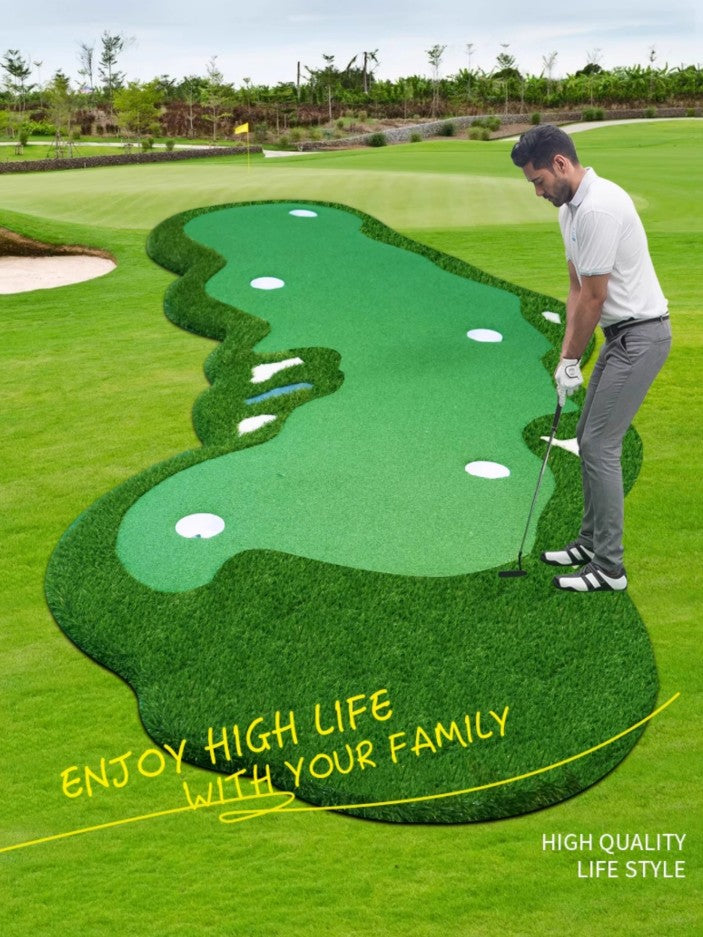 Golf putter indoor outdoor mini golf simulation office practice blanket home putting green