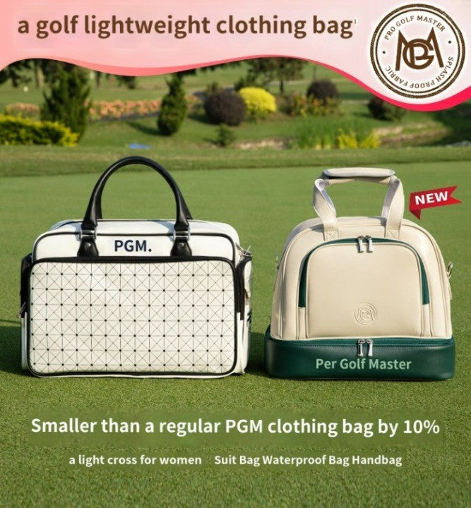 Golf Clothing Bag Women's Double Layer Clothes Bag Individual Shoe Bag Lightweight Waterproof Travel Tote Bag