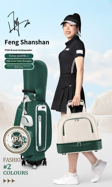 Golf Clothing Bag Women's Double Layer Clothes Bag Individual Shoe Bag Lightweight Waterproof Travel Tote Bag