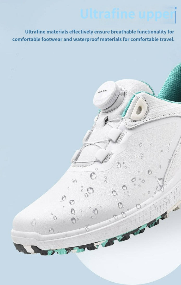 2025 New Waterproof Golf Shoes Women's BOA Knob Men's Comfortable Outdoor Casual Sneakers Non-Slip Commuting