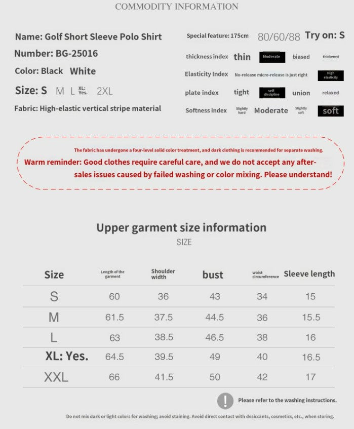 BG Golf Women's Short Sleeve T-Shirt Summer Light Stretch Sports Polo Shirt Quick Dry Breathable Golf Uniform