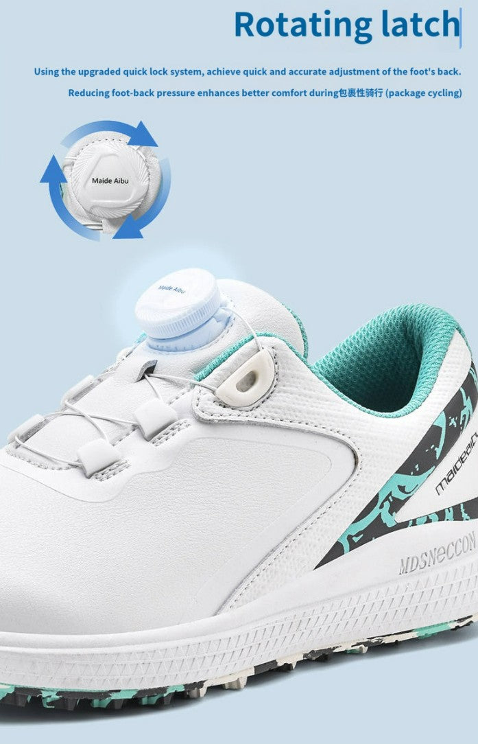 2025 New Waterproof Golf Shoes Women's BOA Knob Men's Comfortable Outdoor Casual Sneakers Non-Slip Commuting