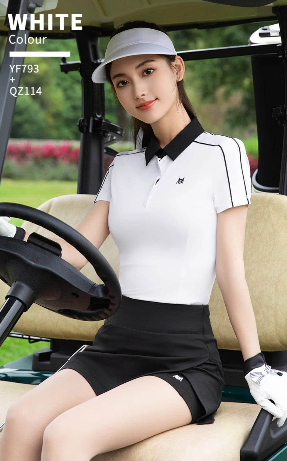 2025 Golf Women's Summer Clothing Polo Tops Tennis T-Shirts Sportswear Trouser Sets