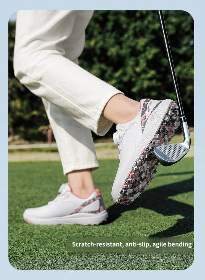 2025 New Waterproof Golf Shoes Women's BOA Knob Men's Comfortable Outdoor Casual Sneakers Non-Slip Commuting