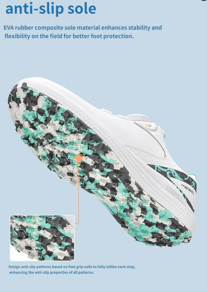 2025 New Waterproof Golf Shoes Women's BOA Knob Men's Comfortable Outdoor Casual Sneakers Non-Slip Commuting