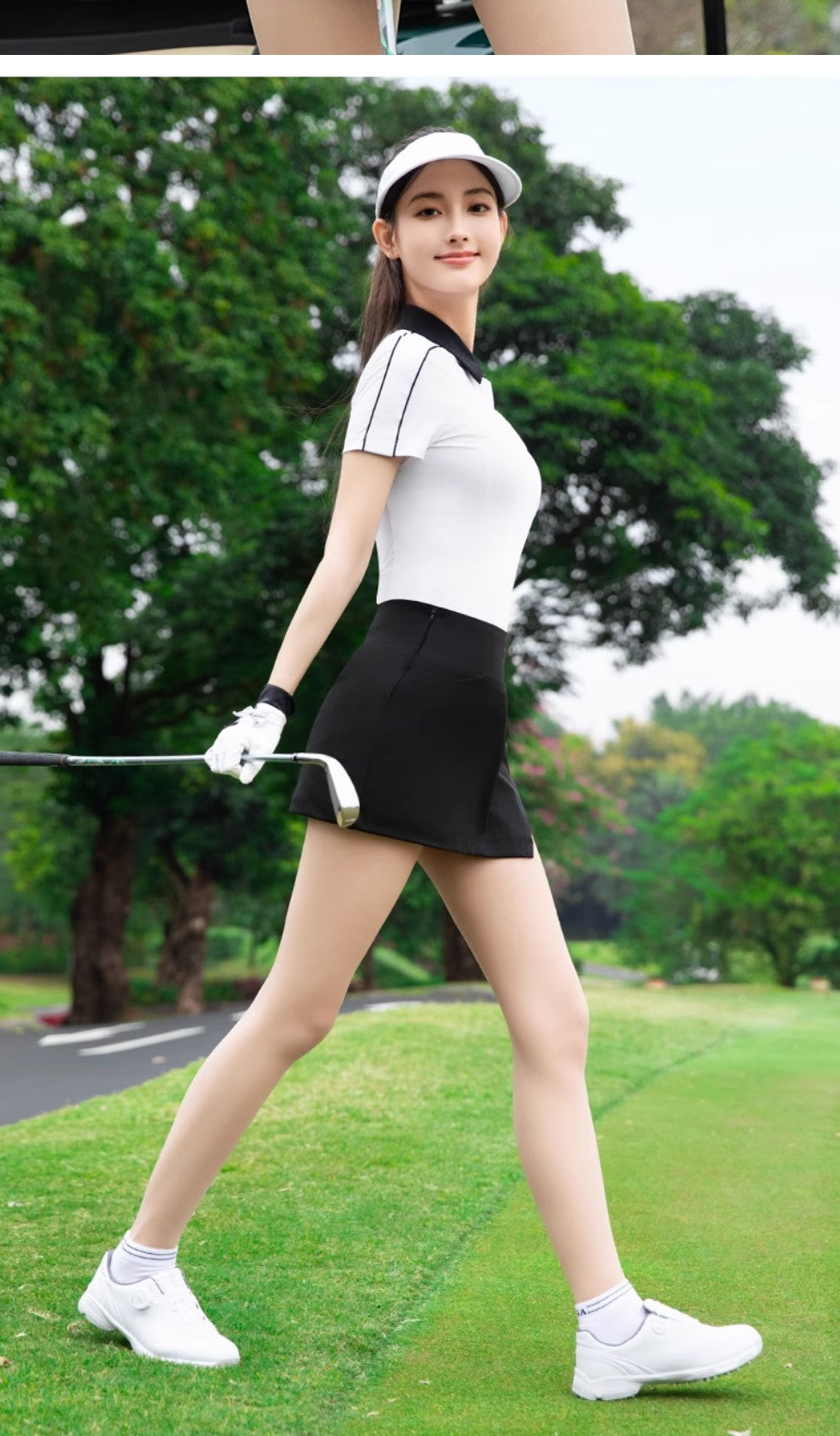 2025 Golf Women's Summer Clothing Polo Tops Tennis T-Shirts Sportswear Trouser Sets