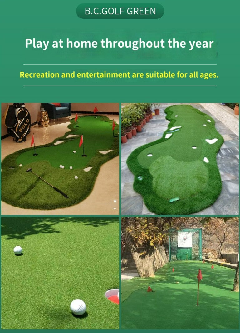 Golf putter indoor outdoor mini golf simulation office practice blanket home putting green