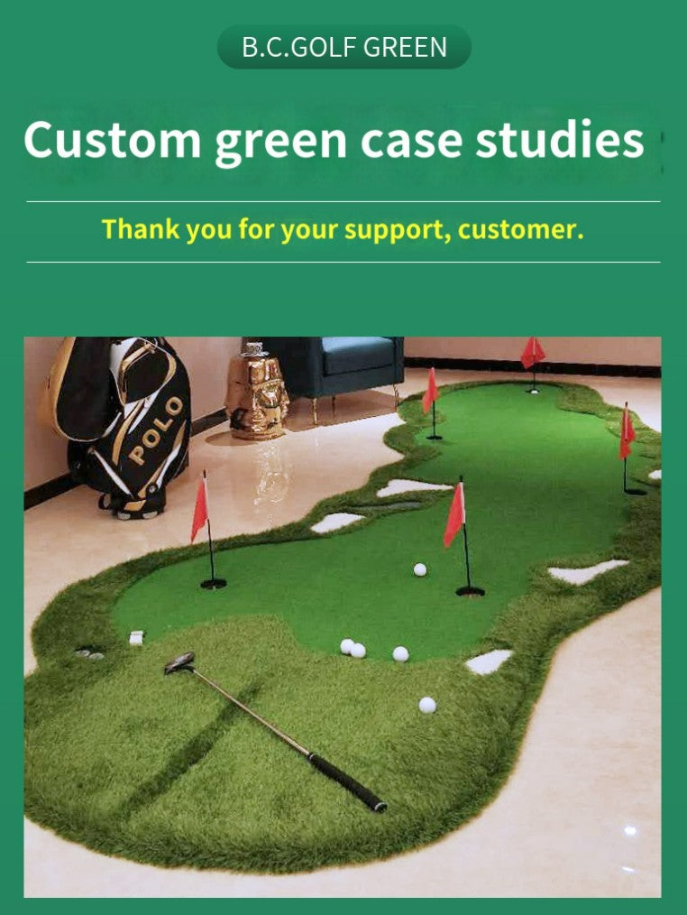Golf putter indoor outdoor mini golf simulation office practice blanket home putting green