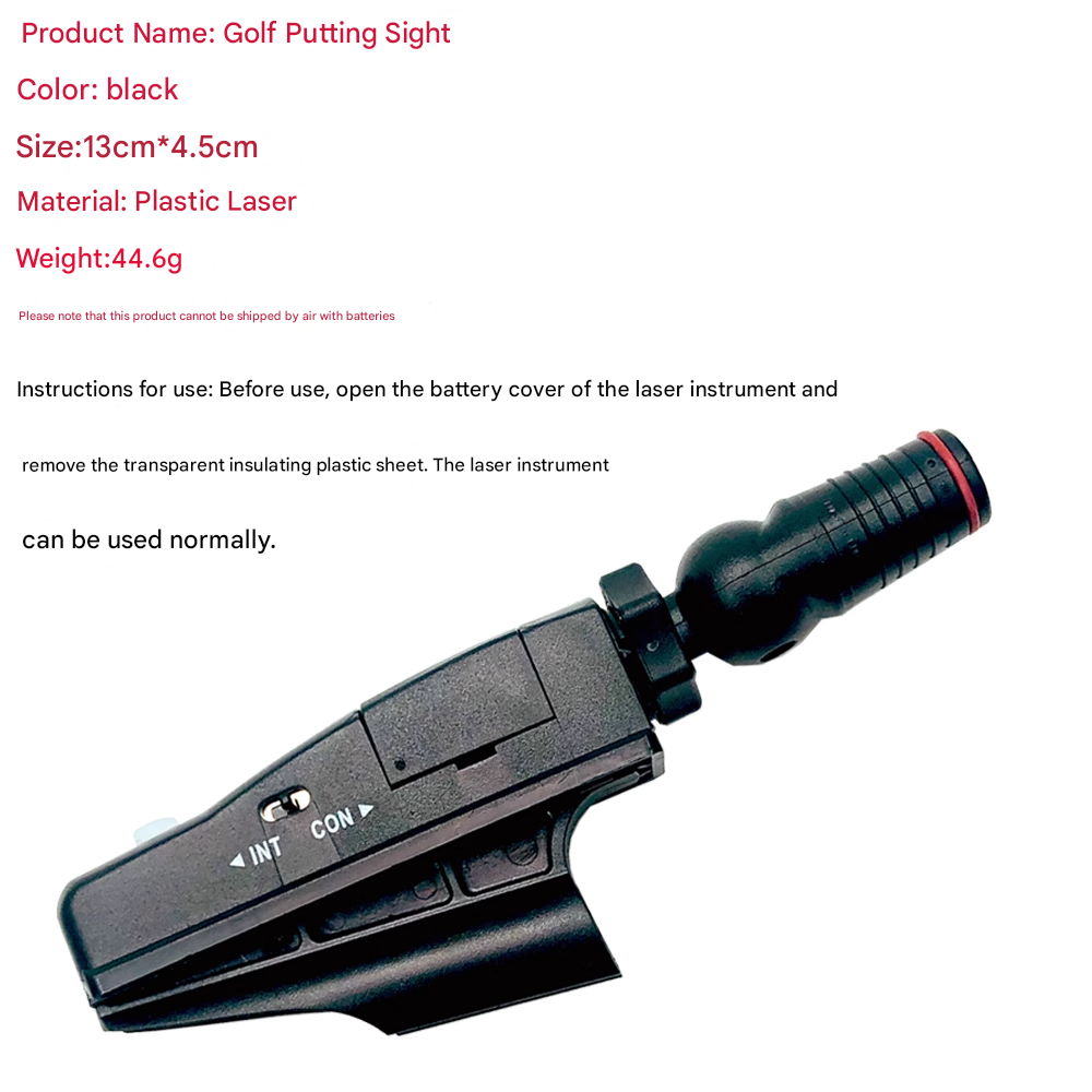 Golf club putter laser sight indoor teaching instrument linear infrared putter practice aid