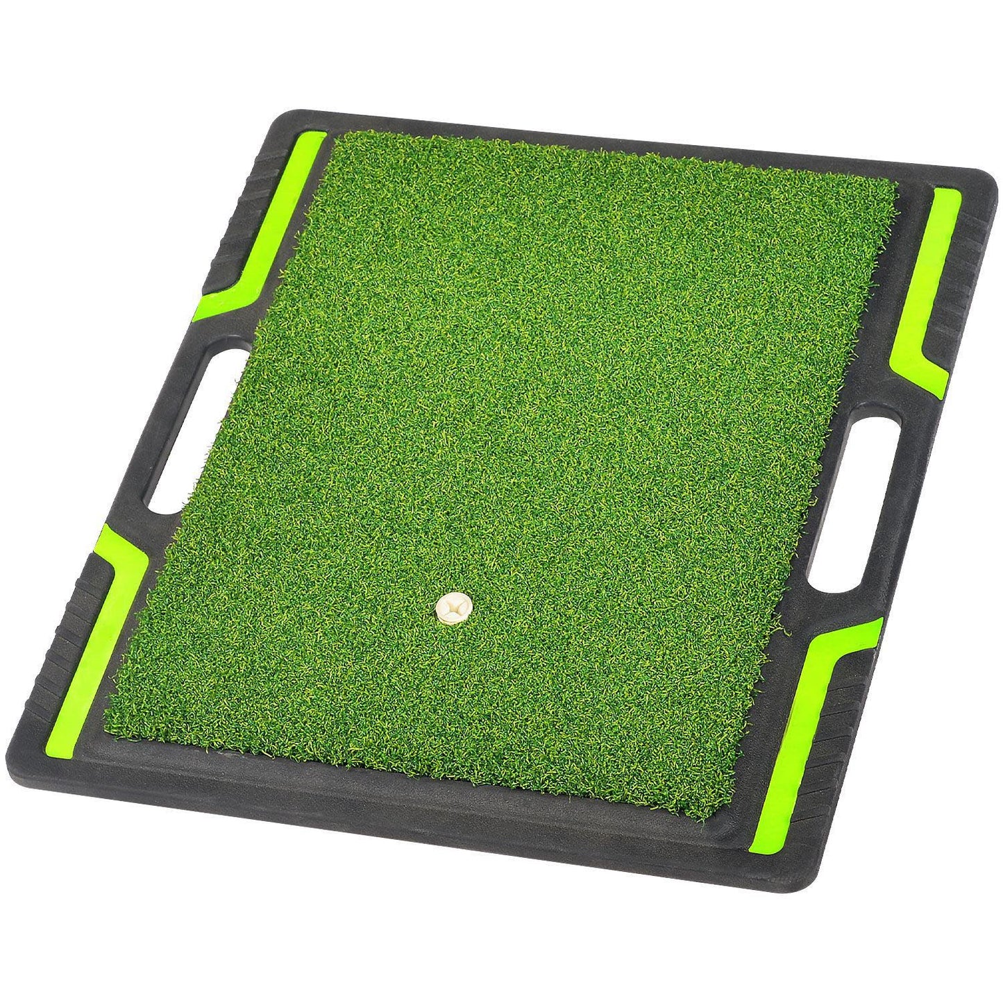 Hand-held golf double grass and three grass percussion mats, artificial turf mats, indoor swing practice mats, non-slip rubber soles