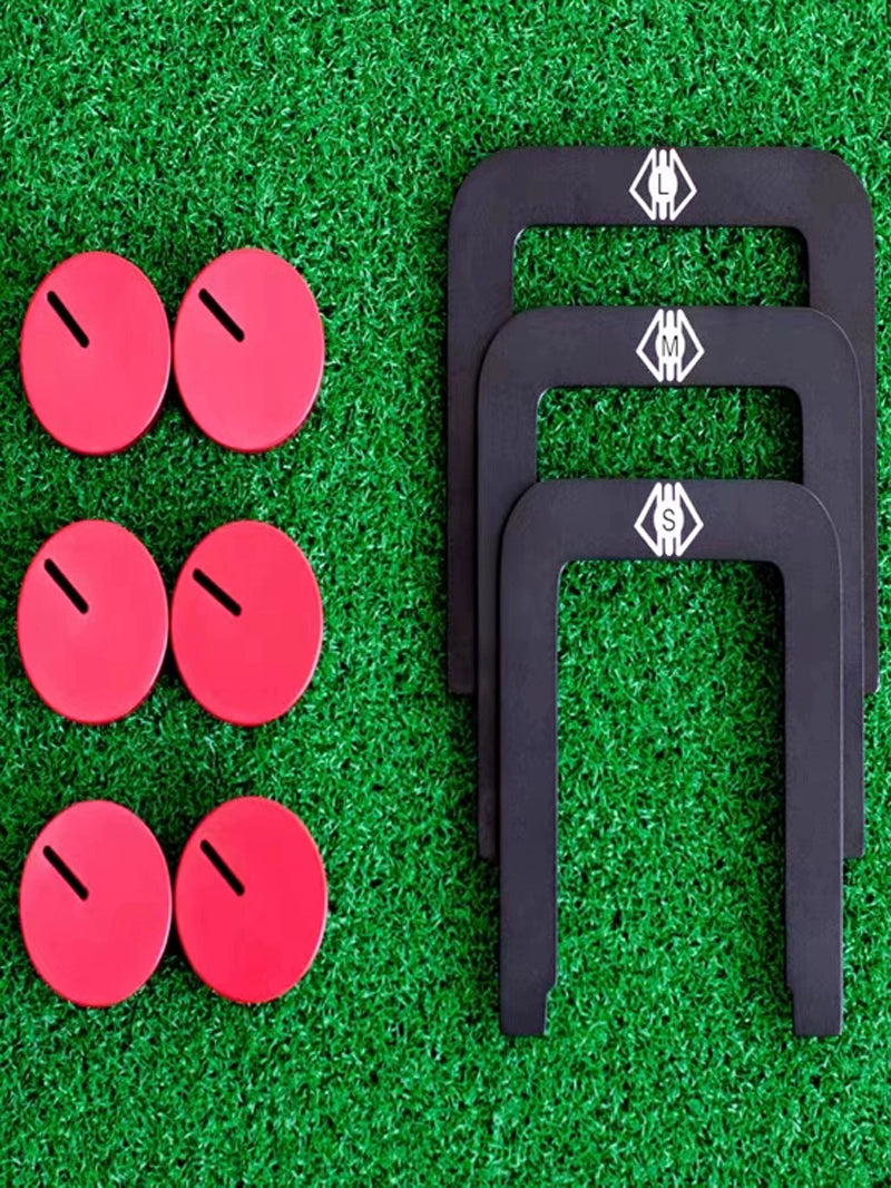 Golf Putting Trainer Green Target Hole 3-Piece Set GOLF Goal Multi-Purpose Putting Assist