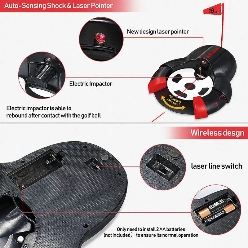 Golf Laser Automatic Ball Return Golf Electric Putting Trainer Indoor practice
