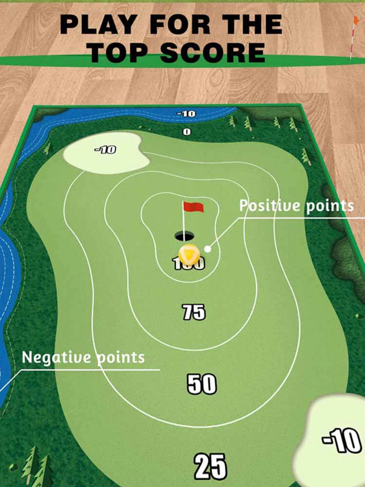 Golf practice mat indoor and outdoor sticky ball percussion trainer family parent-child toys sports atmosphere cutting rod training