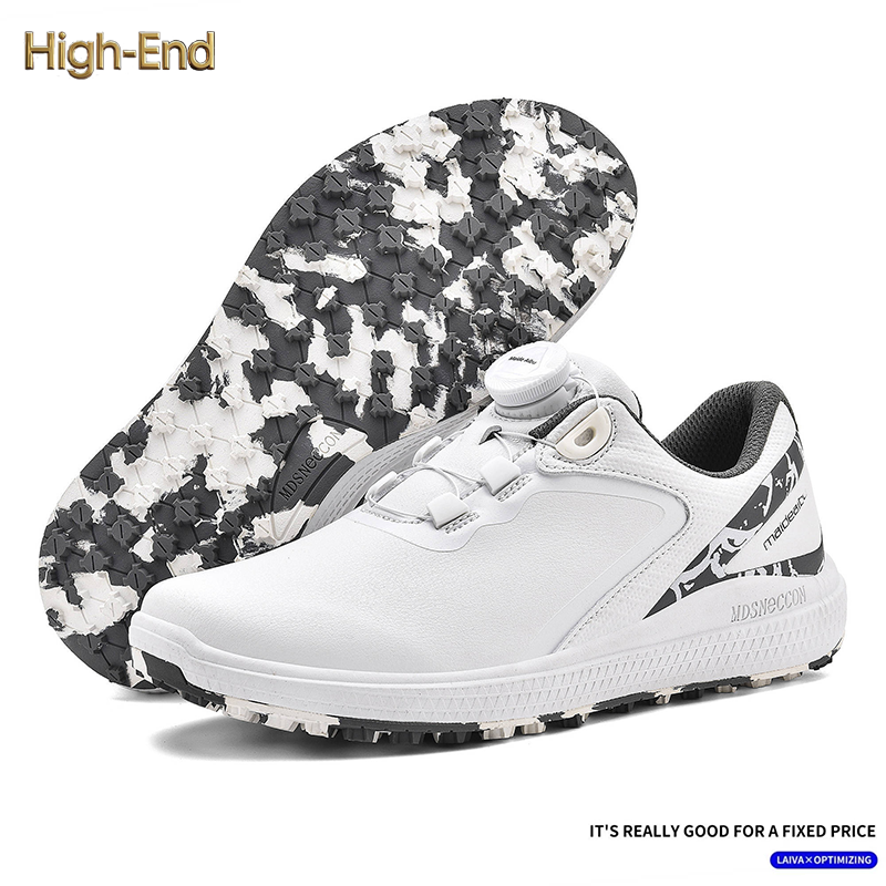 2025 New Waterproof Golf Shoes Women's BOA Knob Men's Comfortable Outdoor Casual Sneakers Non-Slip Commuting