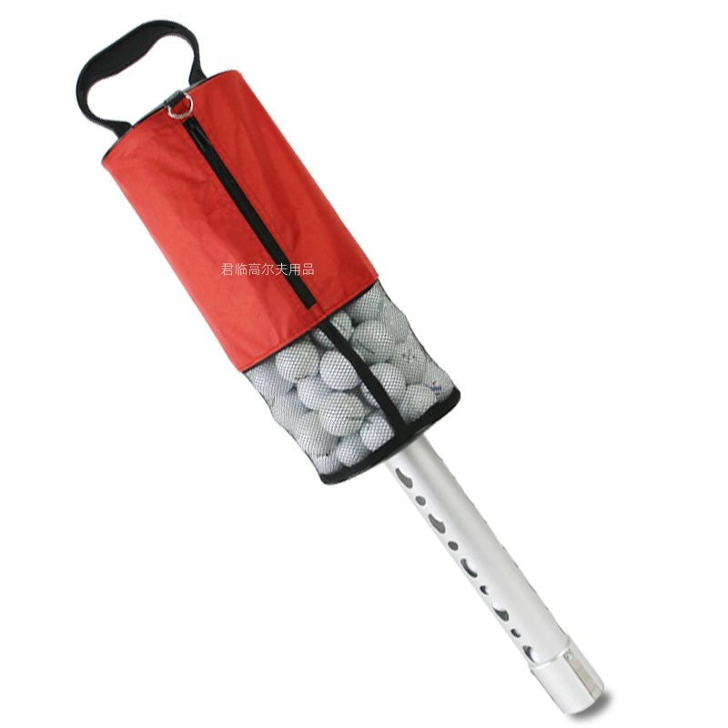 Golf ball picker, aluminum alloy ball barrel, two-stage plastic ball picker, and court supplies can hold 70 pieces with a large capacity