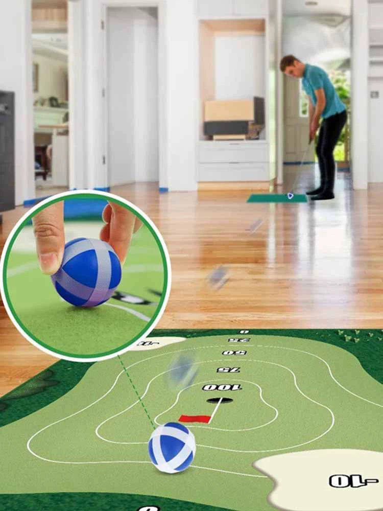 Golf practice mat indoor and outdoor sticky ball percussion trainer family parent-child toys sports atmosphere cutting rod training