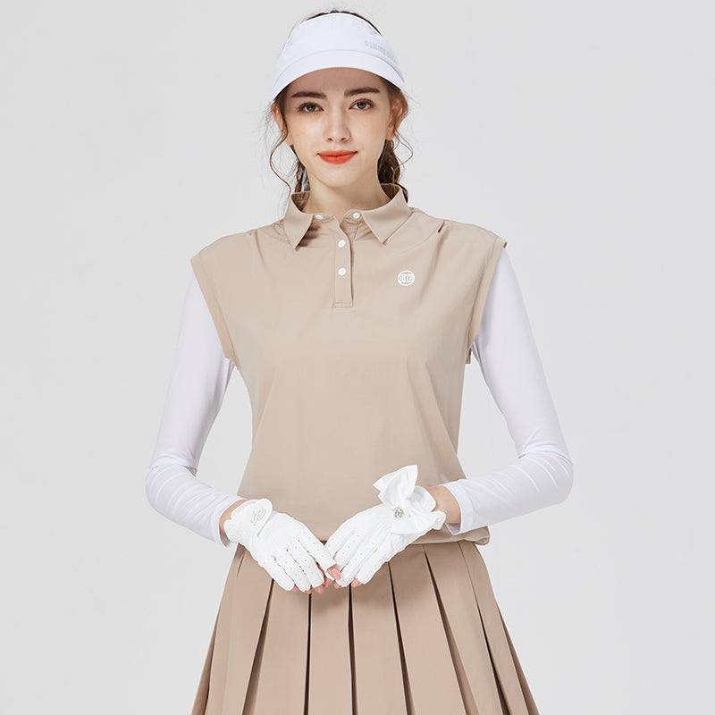 BG golf suit women's long sleeve top summer quick-drying breathable fake two-piece sports Brand sunscreen jersey ice silk women's jersey