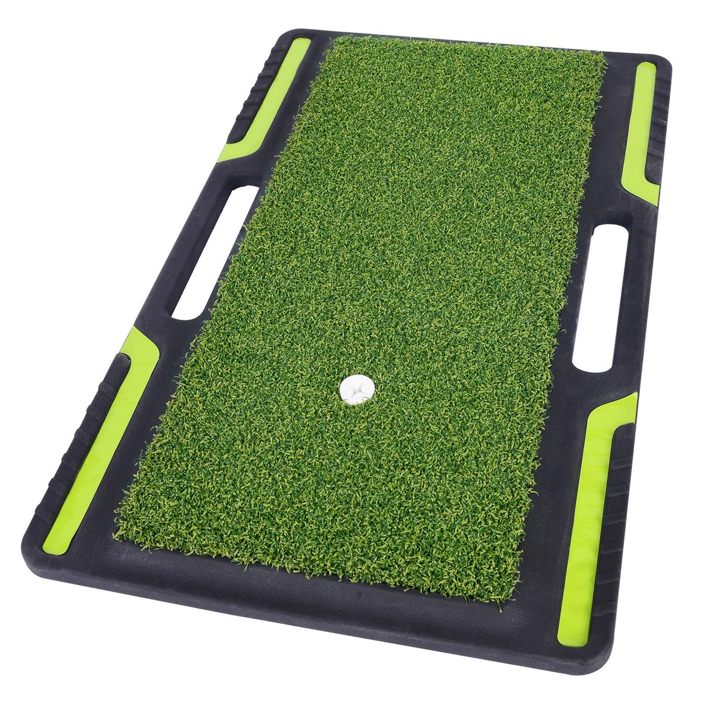 Hand-held golf double grass and three grass percussion mats, artificial turf mats, indoor swing practice mats, non-slip rubber soles