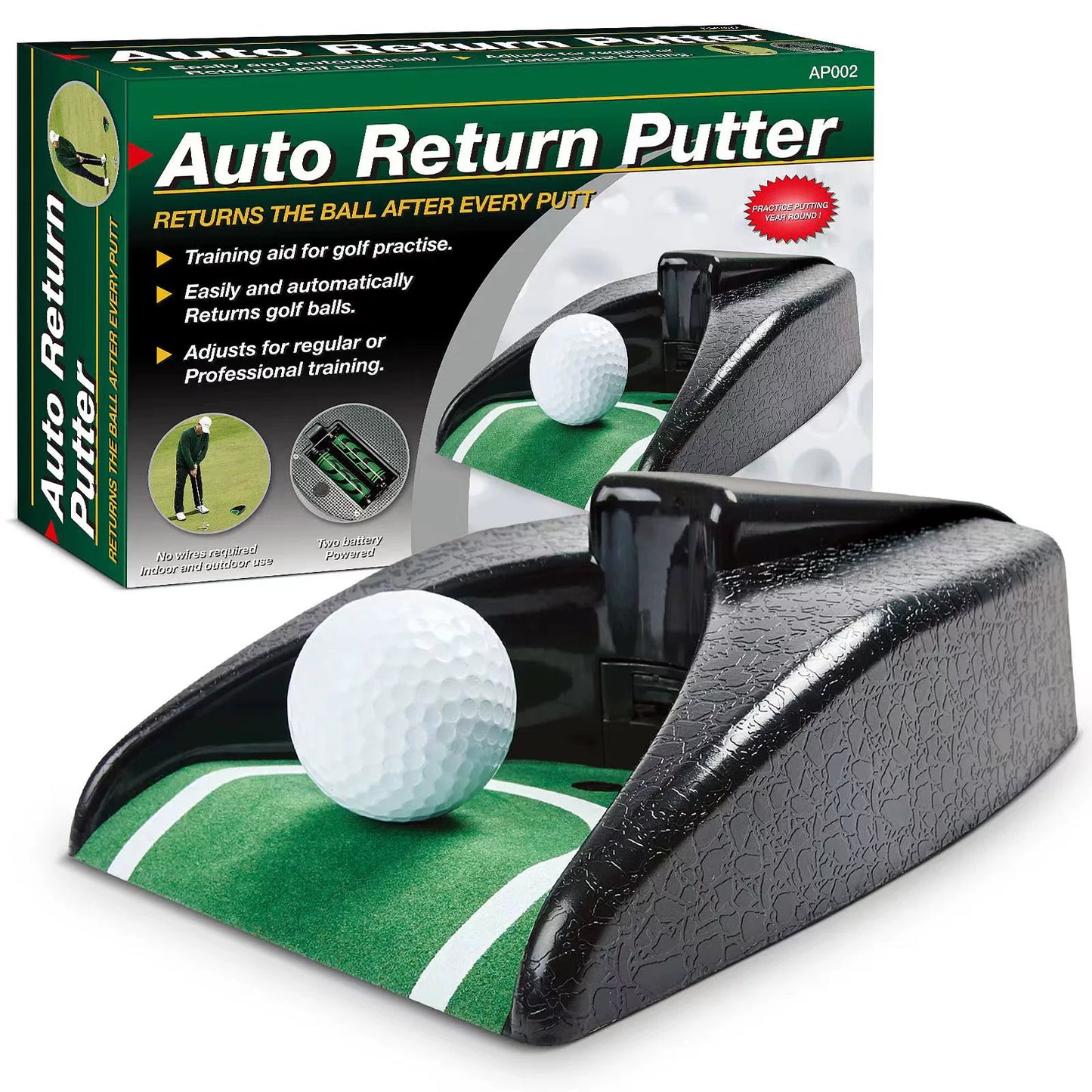 Golf Laser Automatic Ball Return Golf Electric Putting Trainer Indoor practice