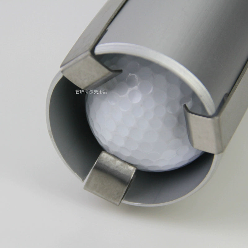Golf ball picker, aluminum alloy ball barrel, two-stage plastic ball picker, and court supplies can hold 70 pieces with a large capacity