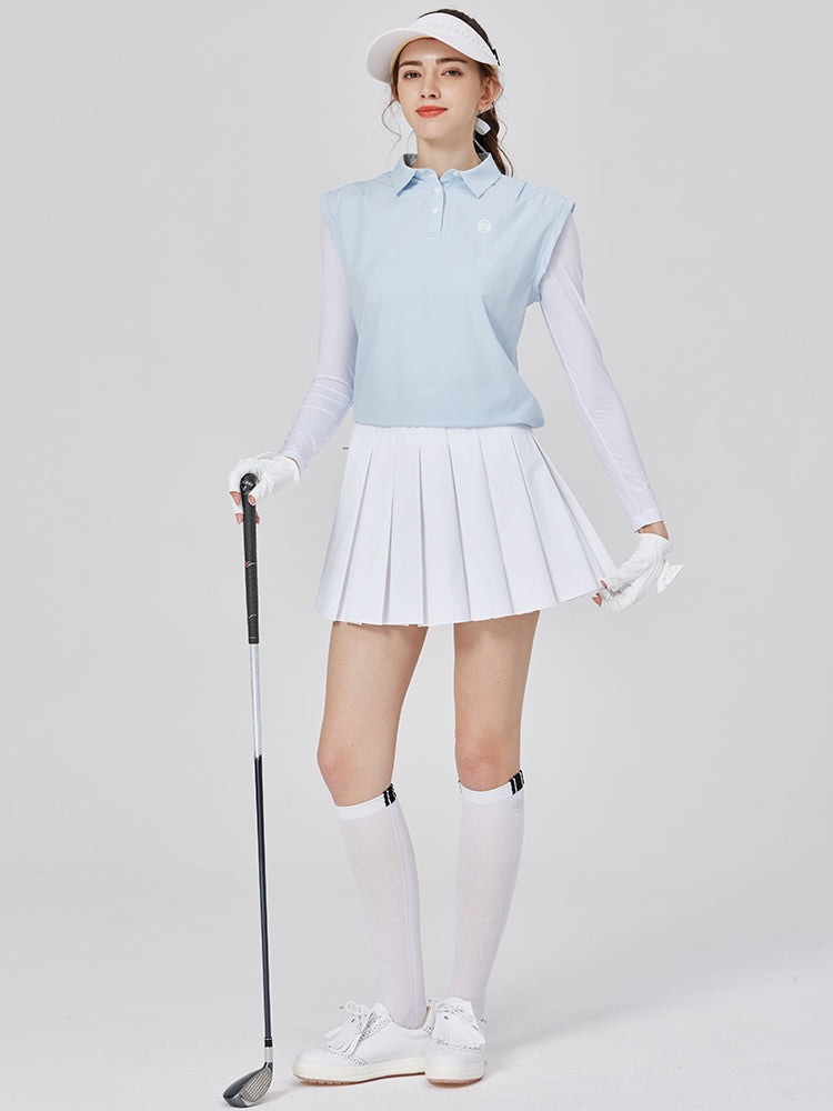 BG golf suit women's long sleeve top summer quick-drying breathable fake two-piece sports Brand sunscreen jersey ice silk women's jersey