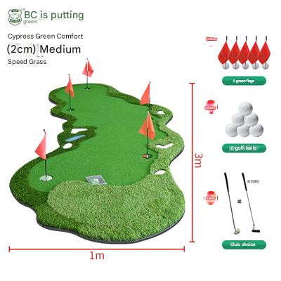 Golf putter indoor outdoor mini golf simulation office practice blanket home putting green