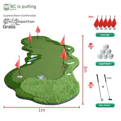 Golf putter indoor outdoor mini golf simulation office practice blanket home putting green