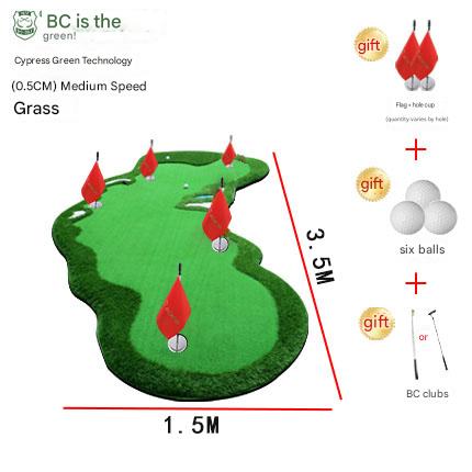 Golf putter indoor outdoor mini golf simulation office practice blanket home putting green