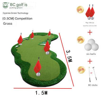 Golf putter indoor outdoor mini golf simulation office practice blanket home putting green