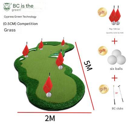 Golf putter indoor outdoor mini golf simulation office practice blanket home putting green