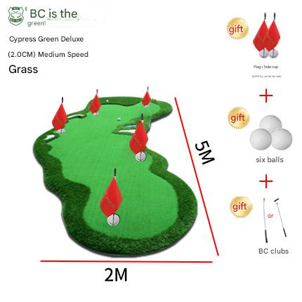 Golf putter indoor outdoor mini golf simulation office practice blanket home putting green