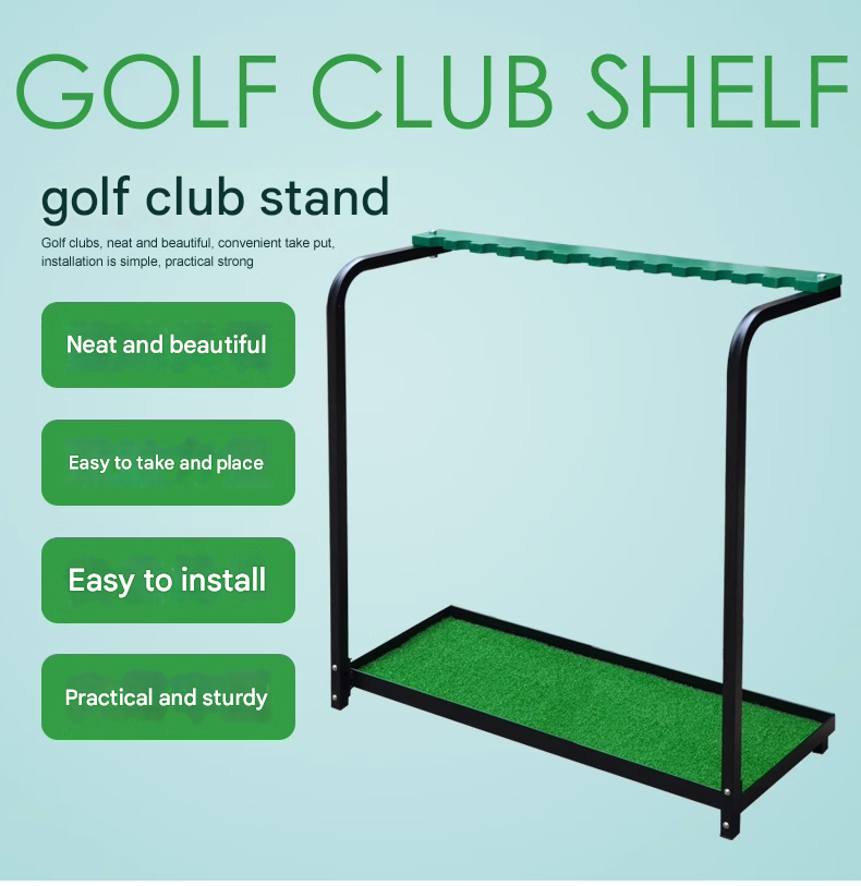 Upgraded golf club rack display rack 13 hole cue rack storage driving range supplies