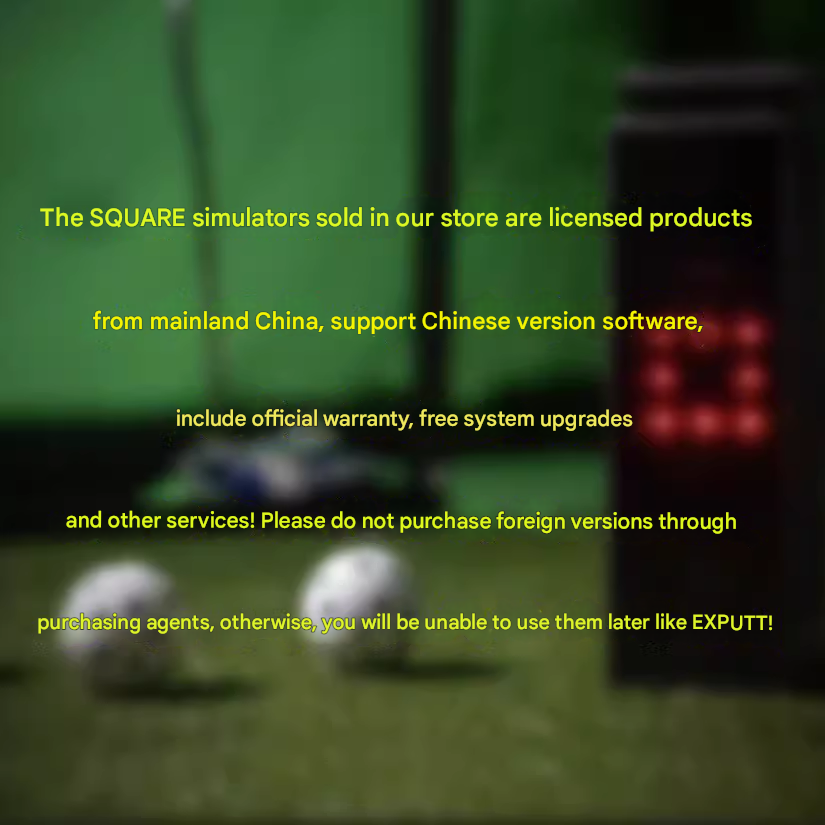 24 NEW SQUARE GOLF SIMULATOR + GEBBLO SIMULATOR COMPANION MULTIPLE TRAINING MODES