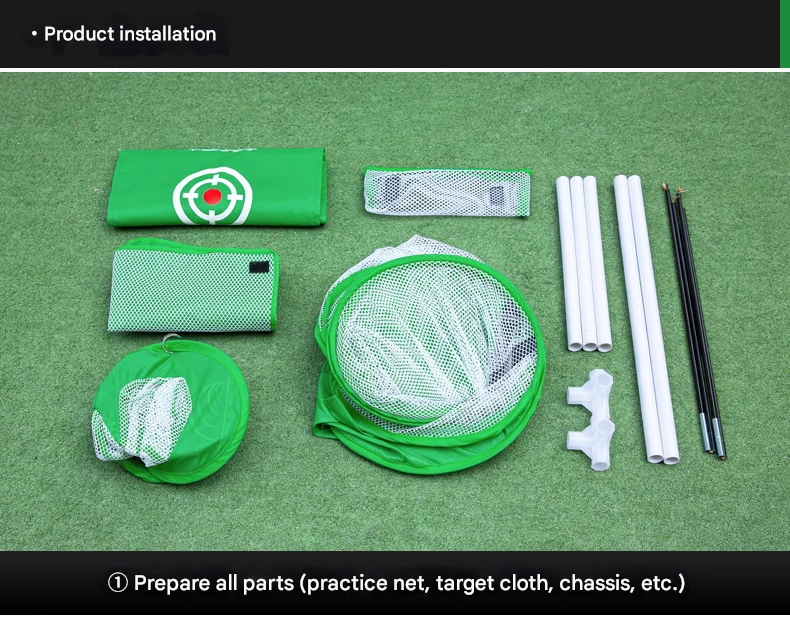 Golf Cutting Trainer Indoor Cutting Practice Net Outdoor Swing Net Strike Cage Set Strike Net