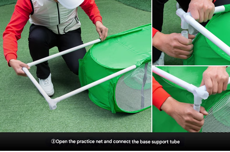 Golf Cutting Trainer Indoor Cutting Practice Net Outdoor Swing Net Strike Cage Set Strike Net