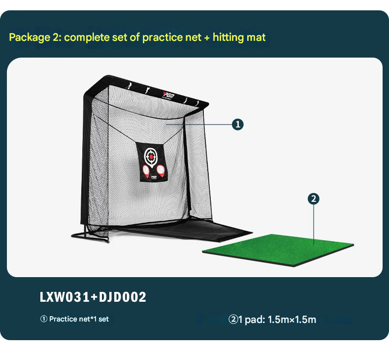 Golf Practice Net Outdoor Chipping Strike Cage Indoor Home Green Training Swing Hitting Net Set