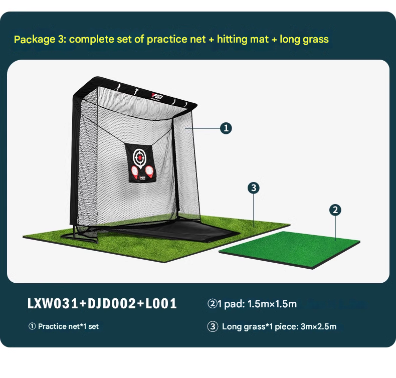 Golf Practice Net Outdoor Chipping Strike Cage Indoor Home Green Training Swing Hitting Net Set