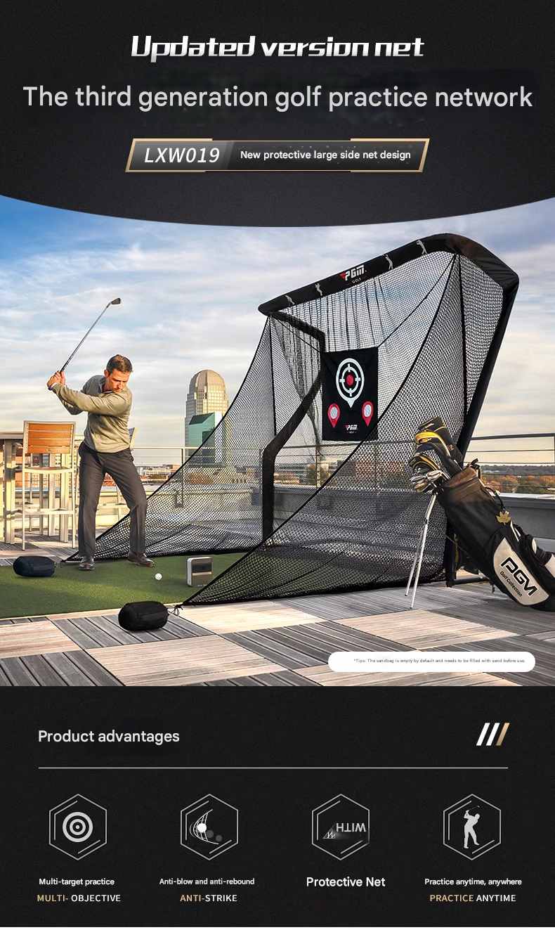 Golf Practice Net Outdoor Chipping Strike Cage Indoor Home Green Training Swing Hitting Net Set