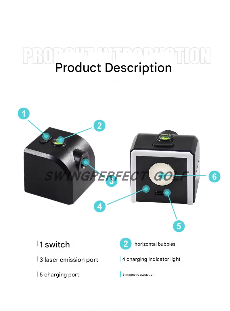 Golf putt practice laser sight green light cross straight line precision vertical instrument infrared sight