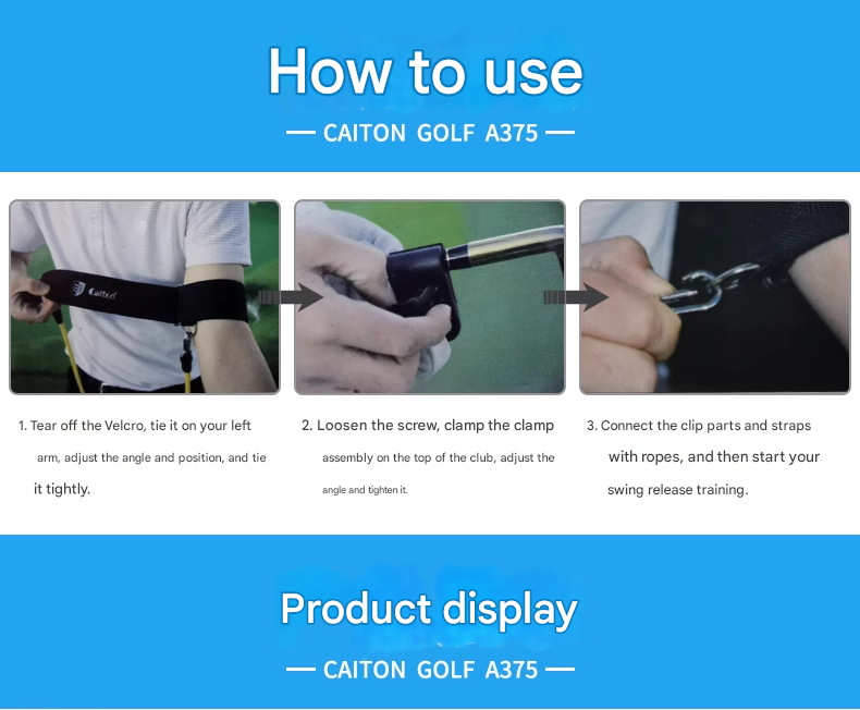 Caiton Golf Swing Delay Release Trainer Posture Corrector Beginner Auxiliary Practice Supplies
