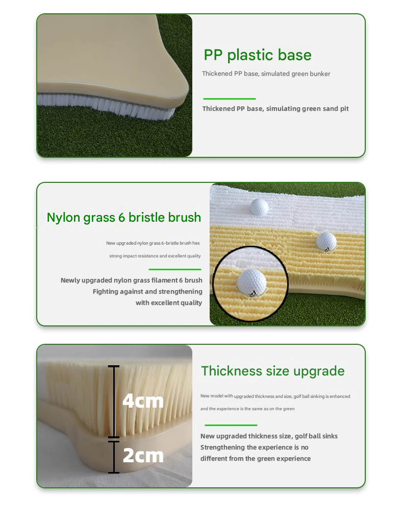 Indoor golf trainer simulates golf bunker training, new cut practice blanket, golf pad