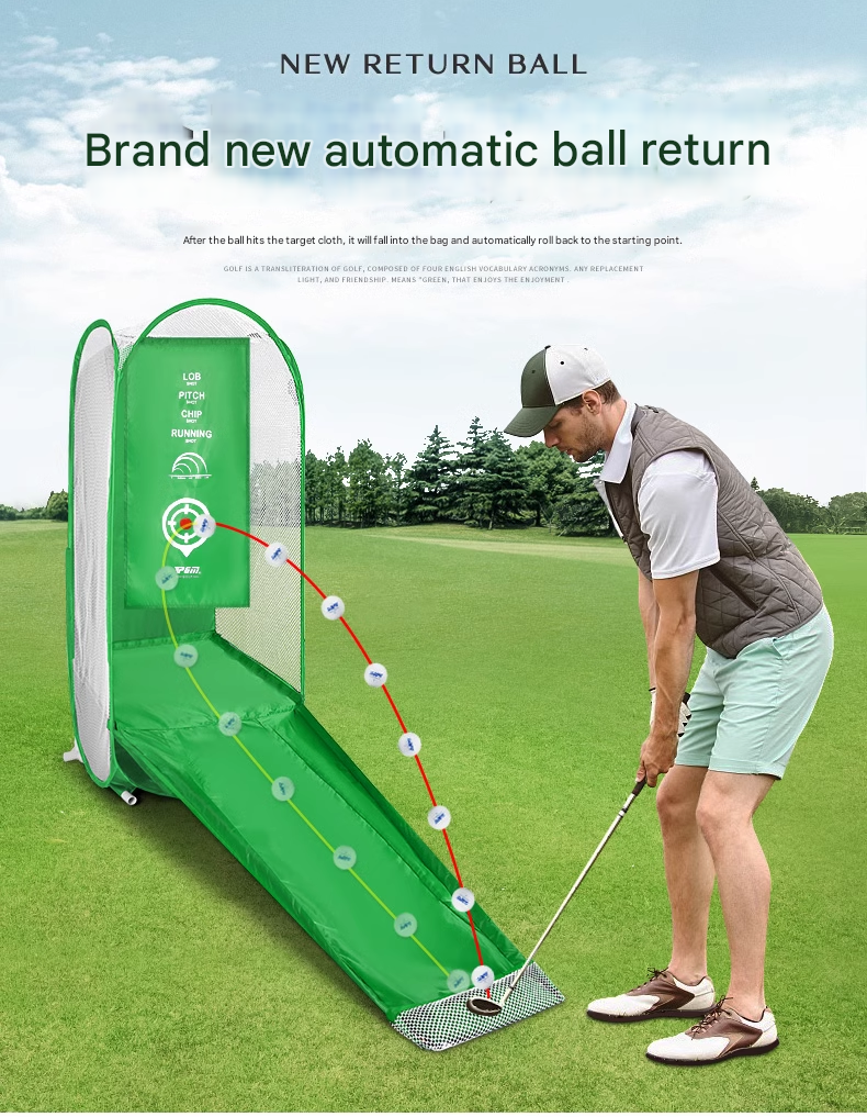 Golf Cutting Trainer Indoor Cutting Practice Net Outdoor Swing Net Strike Cage Set Strike Net
