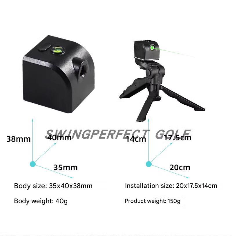 Golf putt practice laser sight green light cross straight line precision vertical instrument infrared sight