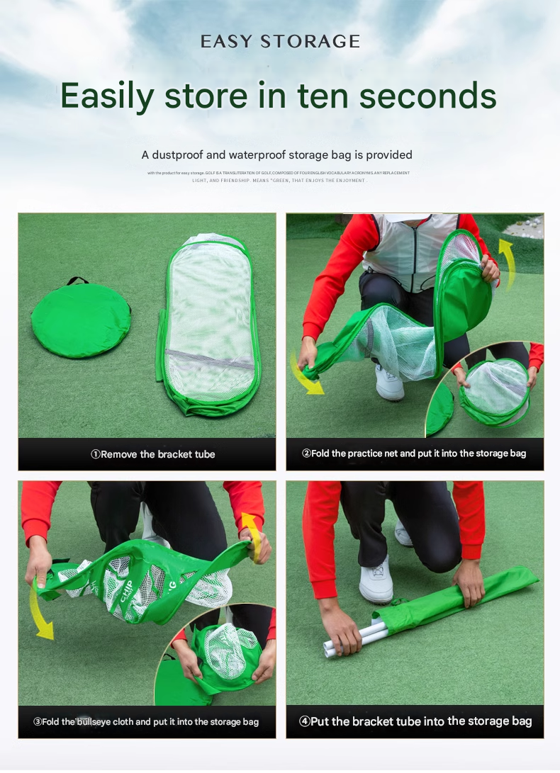 Golf Cutting Trainer Indoor Cutting Practice Net Outdoor Swing Net Strike Cage Set Strike Net