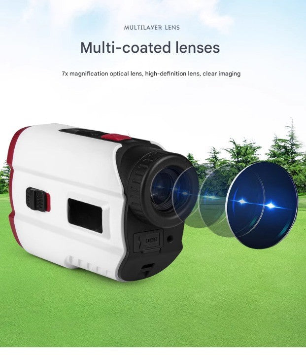 PGM Magnetic Waist Clip Golf Rangefinder High Precision Laser Telescope Slope Compensation Distance Measuring Instrument